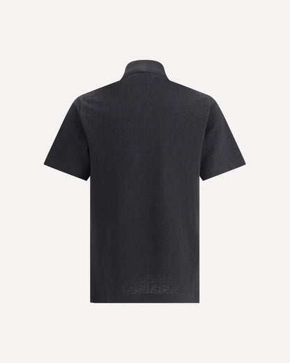 Polo Nera Logo All Over FF Fendi