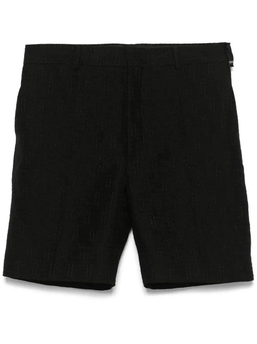 Shorts Nero Logo FF Fendi