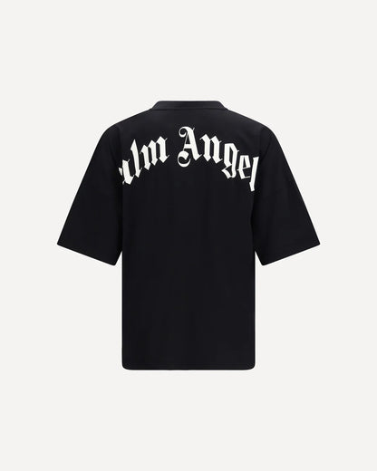 T-Shirt Curved Logo Retro Palm Angels