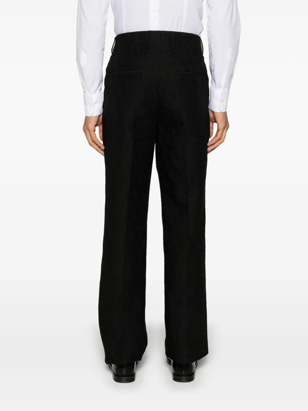 Pantalone Nero Logo All Over Fendi