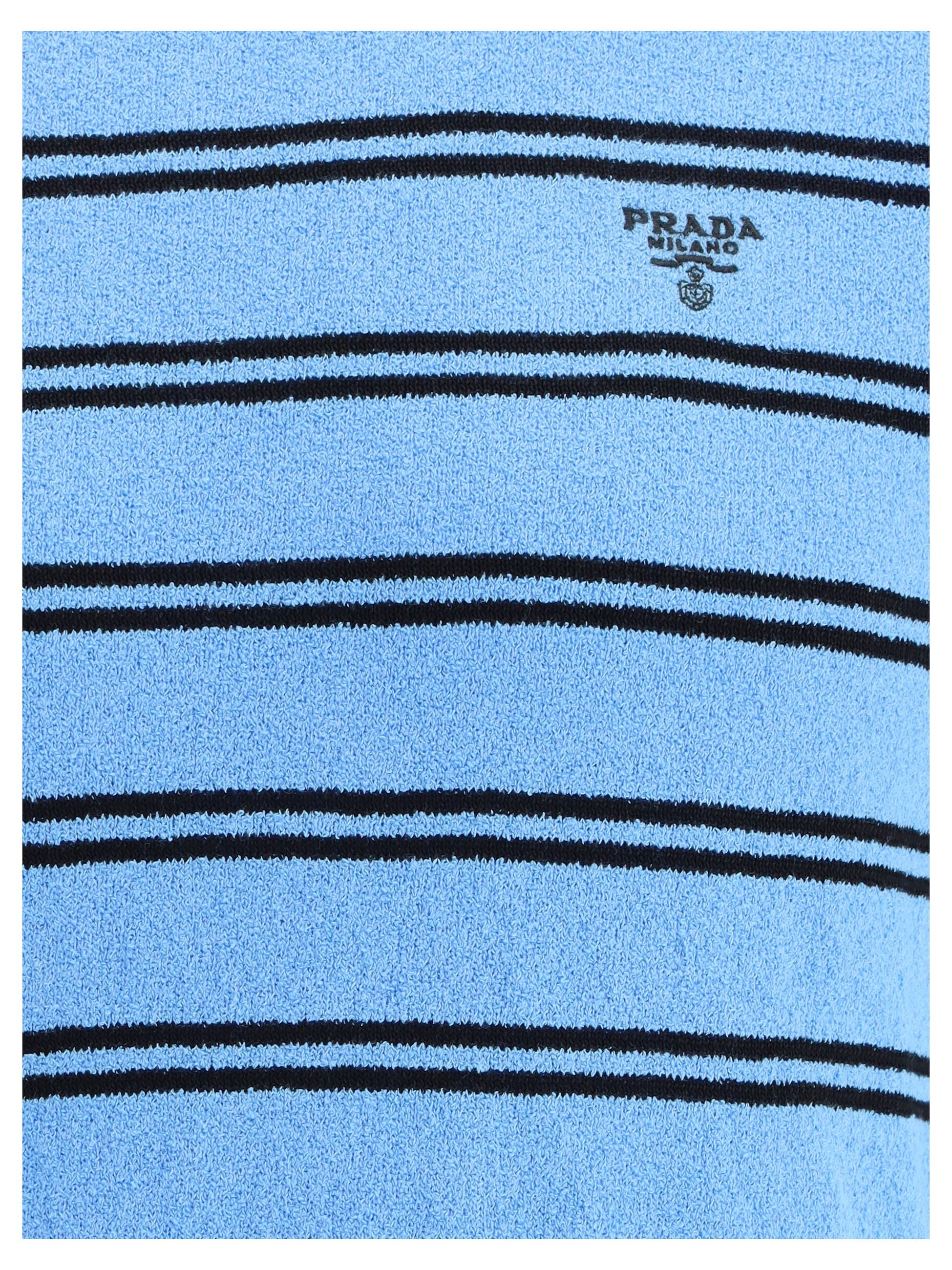 Maglia Blu e Nera a Strisce Prada