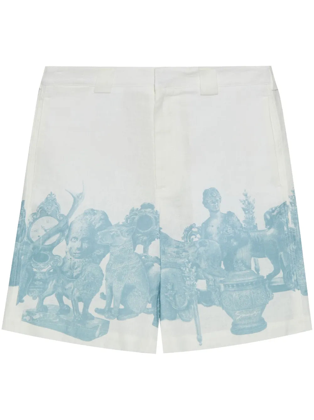 Shorts Bianco con Stampa Givenchy