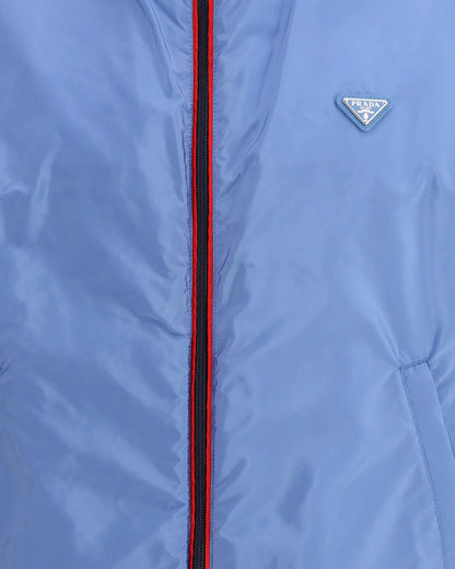 Giubbino Azzurro Nylon Prada