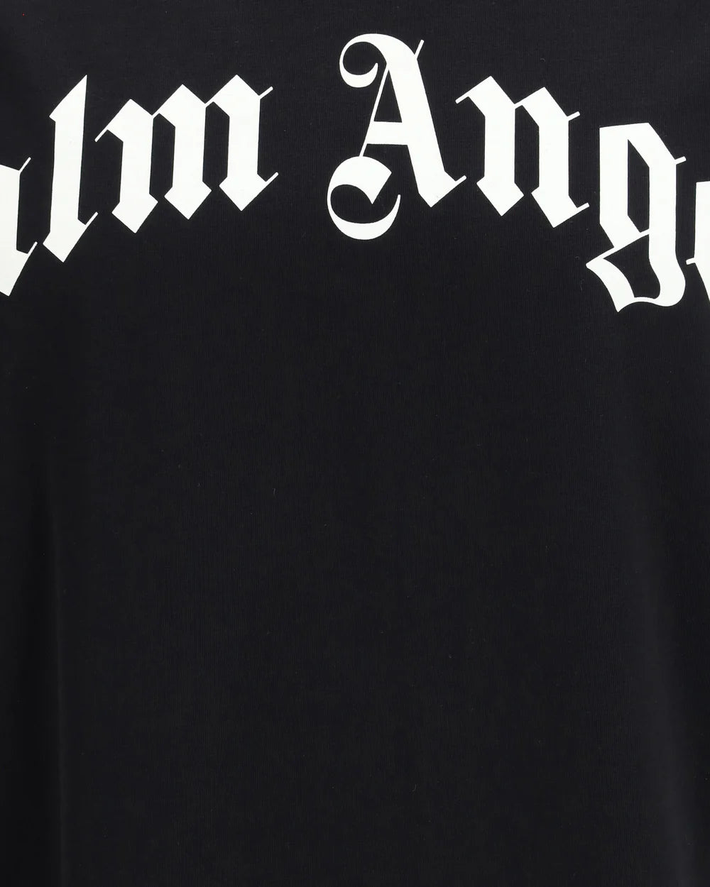 T-Shirt Nera Logo Fronte Palm Angels
