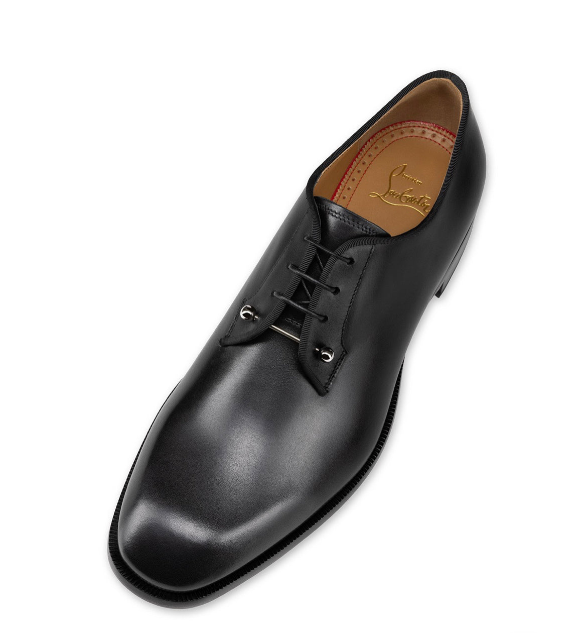 STRINGATA NERA CON SPILLA ARGENTO CHRISTIAN LOUBOUTIN