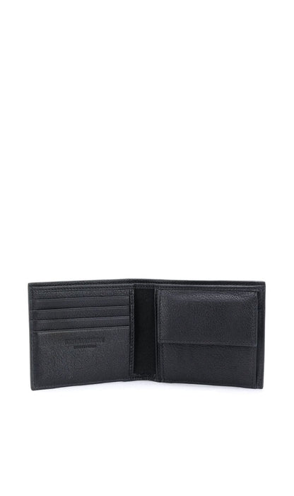 PORTAFOGLI NERO IN PELLE CON SCRITTA ICON LOGO DSQUARED
