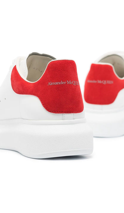SNEAKERS BIANCA RETRO ROSSO ALEXANDER MCQUEEN