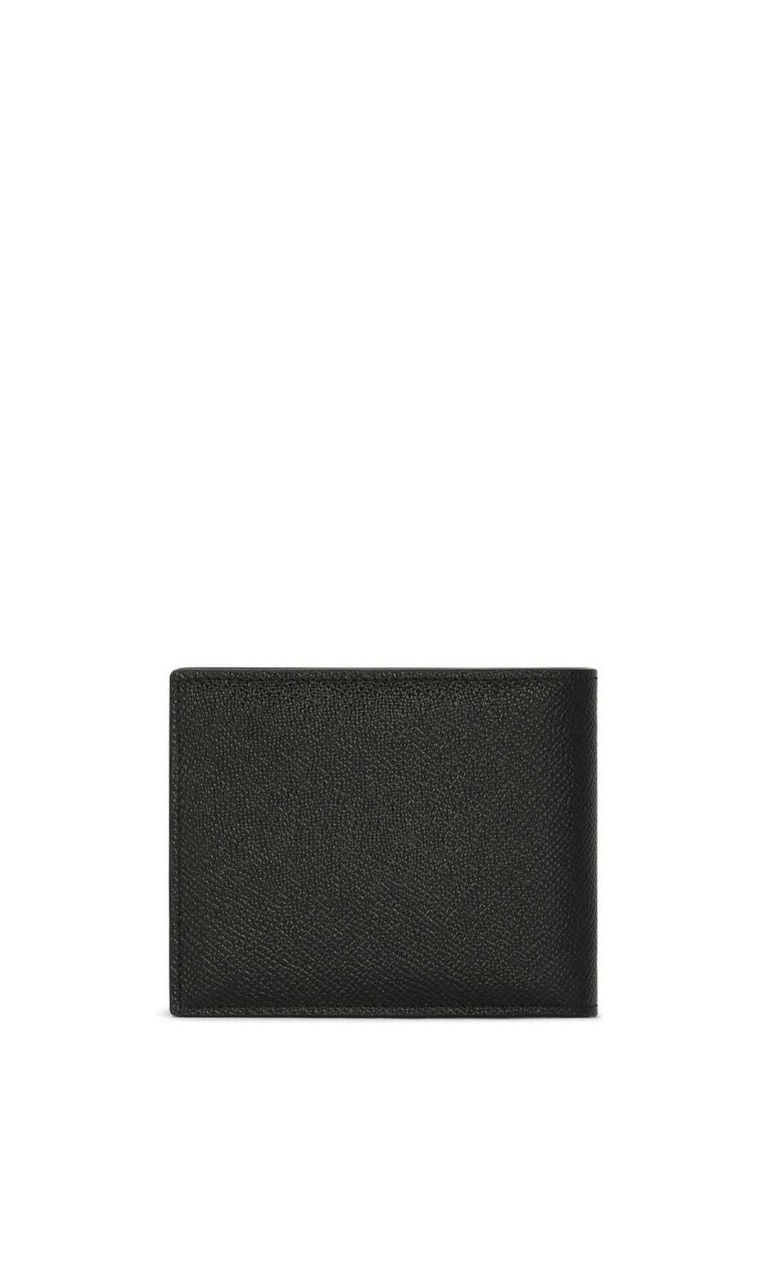PORTAFOGLIO NERO CON PLACCHETTA IN METALLO DOLCE E GABBANA